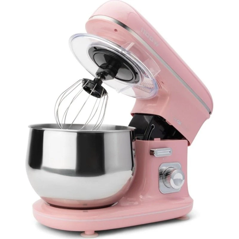 Clatronic KM 3711 1100W Køkkenmaskine, 5 L, Rosa