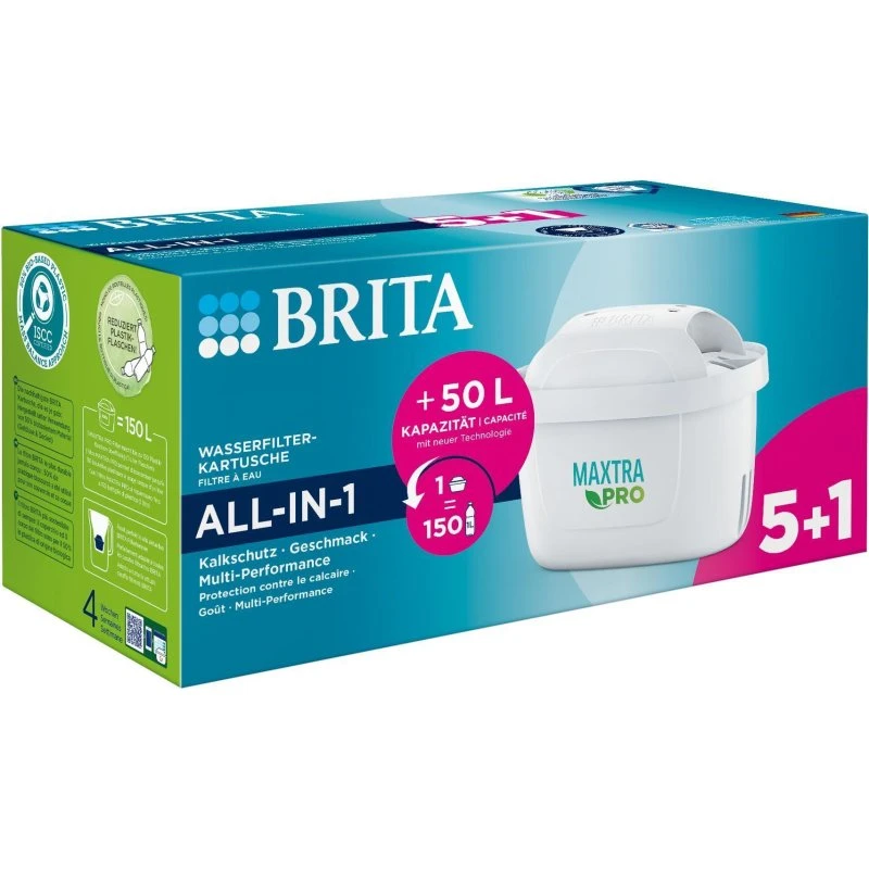 Brita Maxtra Pro All-in-1 Vandfilter 6 stk, Hvid