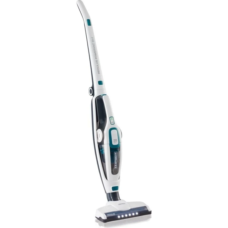 Leifheit Regulus PowerVac 2-i-1, poseløs, sort/blå/hvid, 40 min