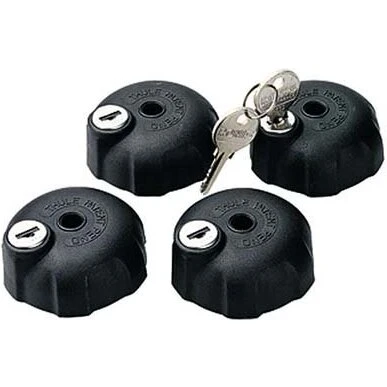 Thule 527 låsesæt til anhængertræk-cykelholdere, 4 stk