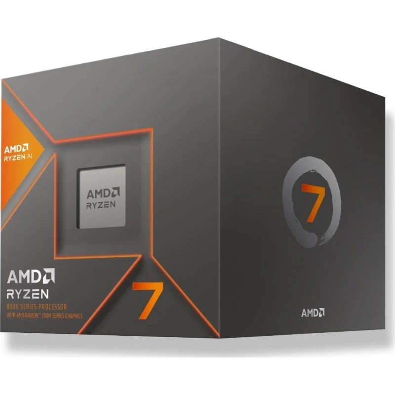 AMD Ryzen 7 8700G 8 kerner 4,2 GHz med Radeon 780M, AM5, med køler