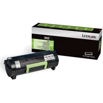 Lexmark 502 Sort Toner 1500 Sider, Original