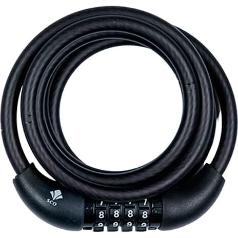 SCO spirallås med kode 8x15 cm