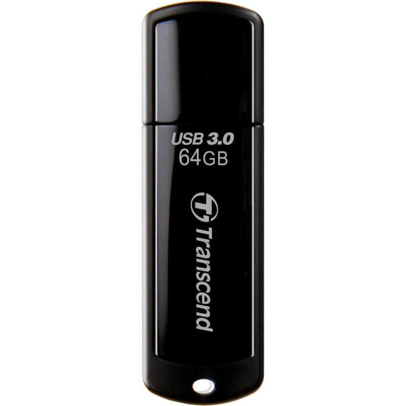 Transcend JetFlash 700 64GB USB 3.0, sort