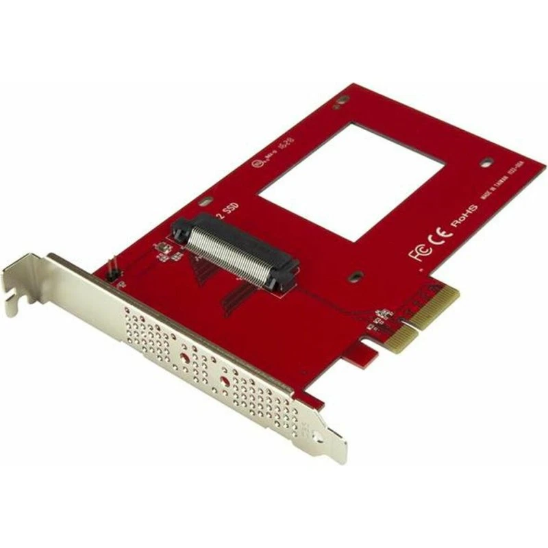 StarTech.com PEX4SFF8639 U.2 til PCIe x4 Adapter, rød