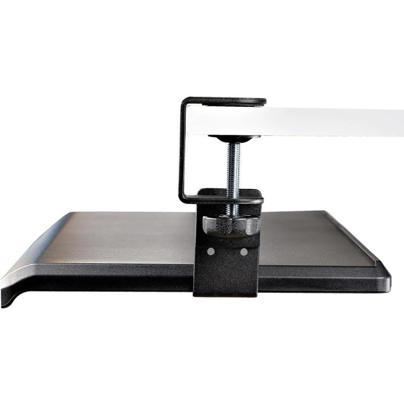 StarTech.com Under-Desk Keyboard Tray, Sort, Op til 12 kg, Højdejusterbar