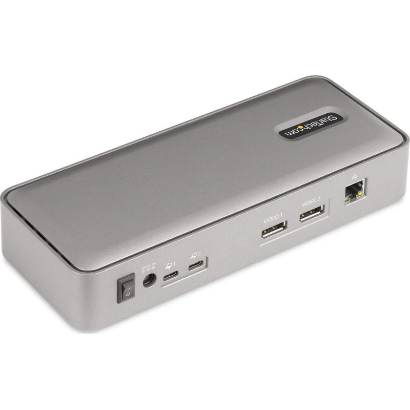 StarTech.com Dual-Laptop USB-C KVM Dock, 4K 60Hz, 90W PD