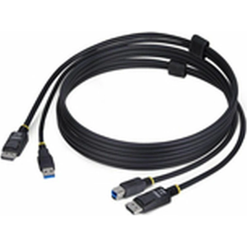 StarTech DU1226-KVM-CABLE 1,8 m DisplayPort & USB 5Gbps KVM-kabel, sort