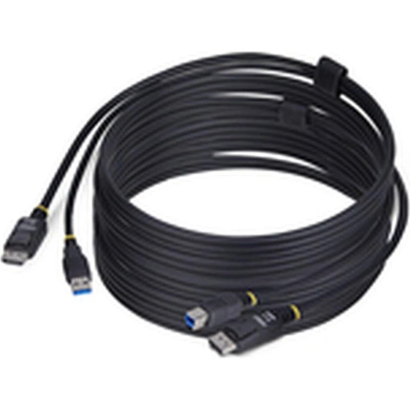 StarTech DU12210 10ft DisplayPort & USB 5Gbps KVM-kabel, sort