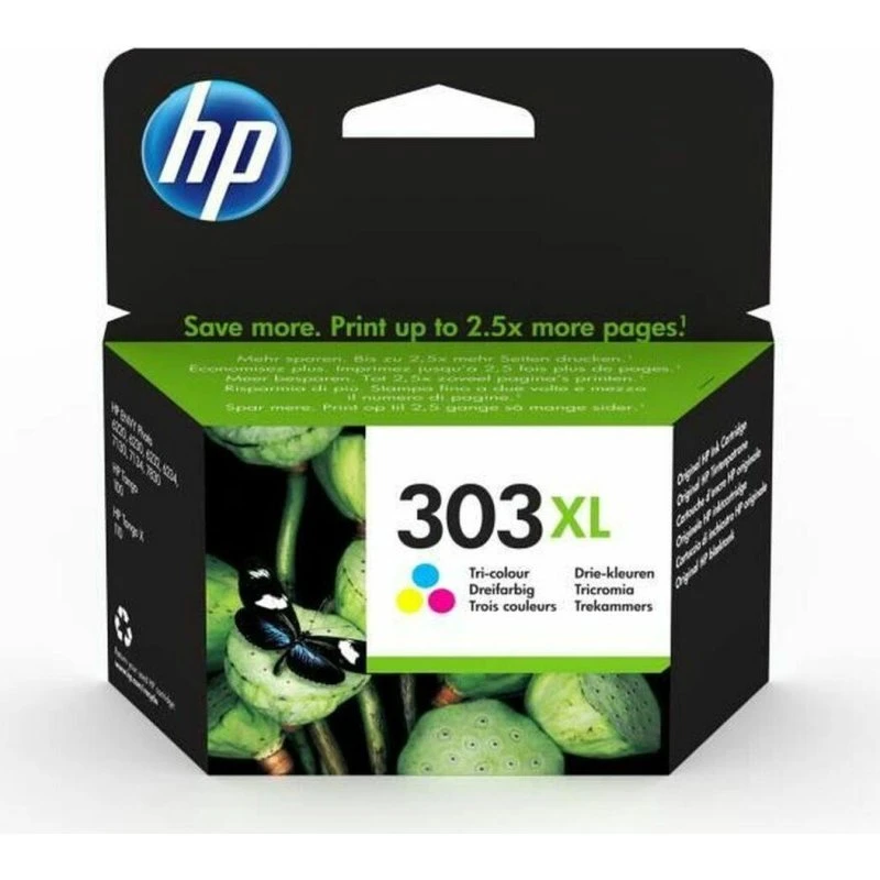 HP 303XL Farve (Cyan/Magenta/Gul) - Høj Kapacitet