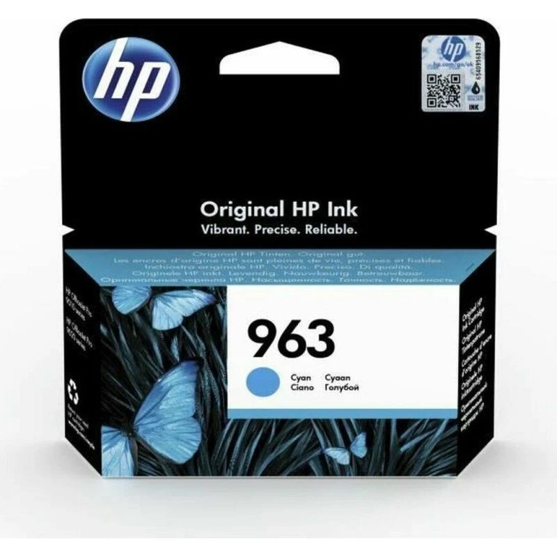 HP 963 Cyan Original Blækpatron – 700 sider