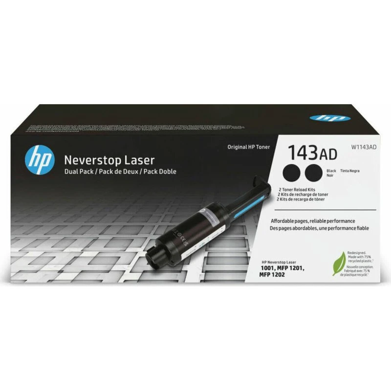 HP Neverstop Laser 143AD Sort, 2-Pack
