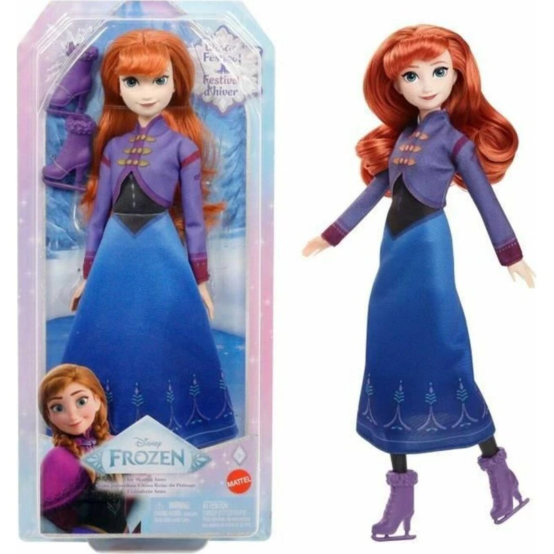 Disney Frozen Anna Dukke med Skøjter, Multifarvet