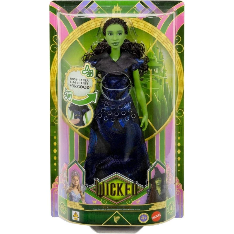 Mattel Wicked: For Good Syngende Elphaba Dukke, alder 4+