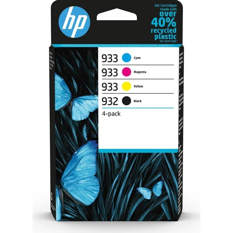 HP 932/933 4-pack sort + cyan/magenta/gul