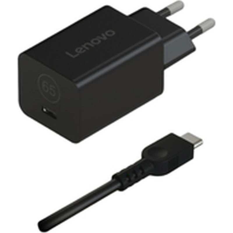 Lenovo 40AWGN65EU 65W GaN Oplader, Sort, EU