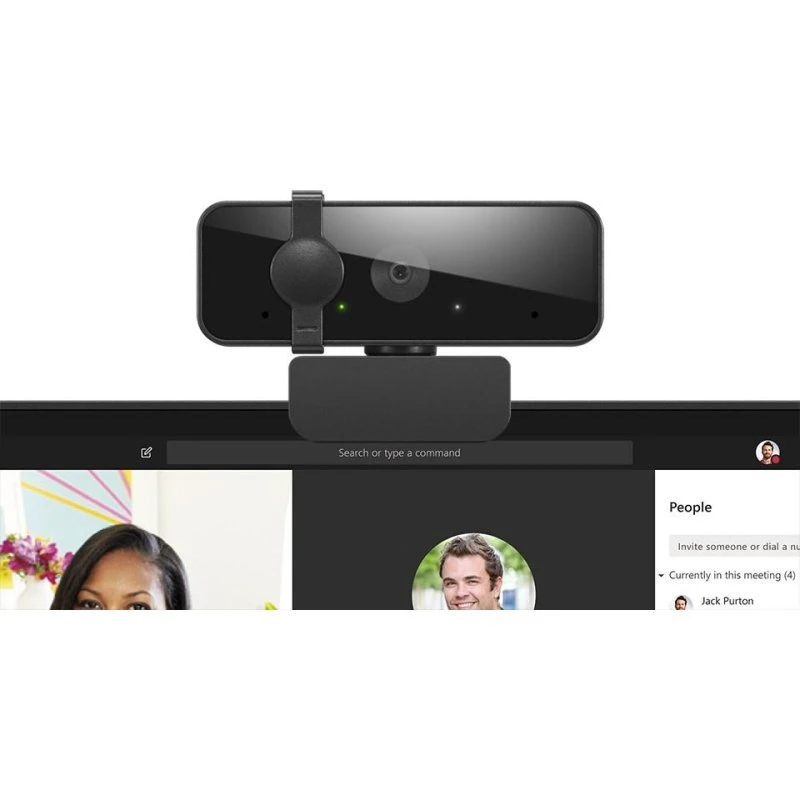 Lenovo Essential FHD Gen2 Webcam 1080p USB 2.0, Sort