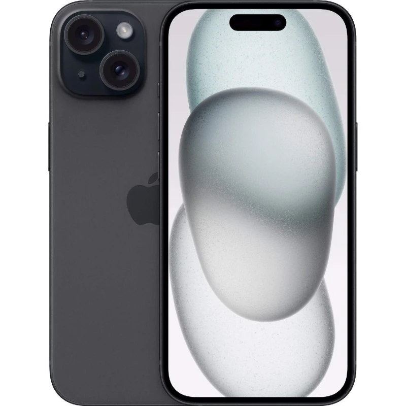 iPhone 15 128GB Sort – Dynamic Island, 48MP kamera