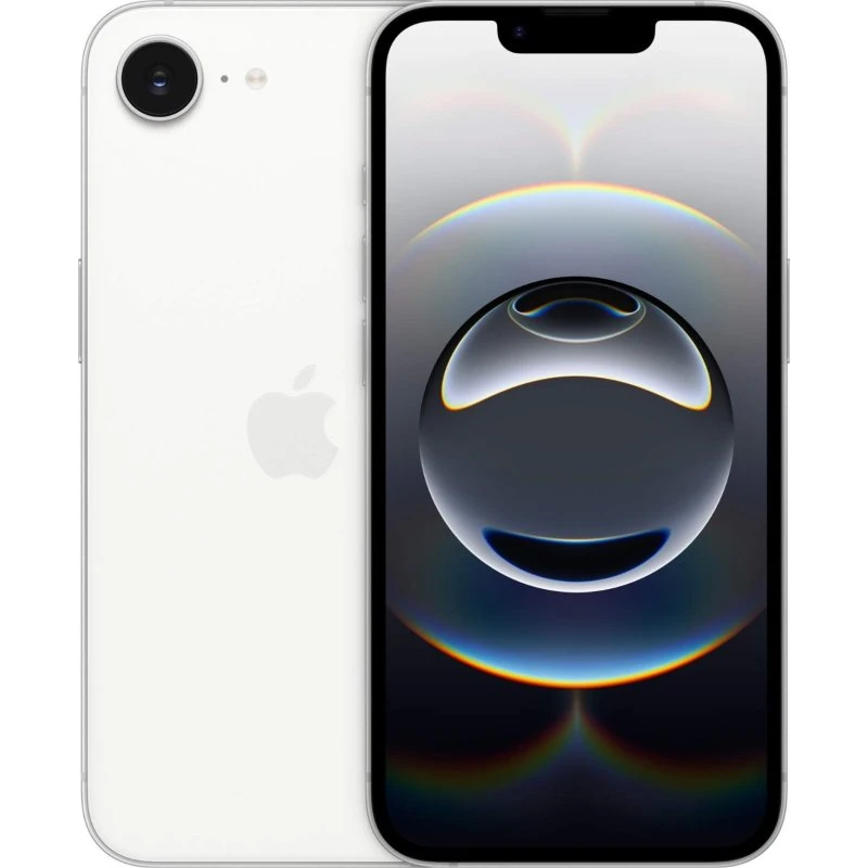 Apple iPhone 16e 256GB Hvid – Langt batteri, holdbart design