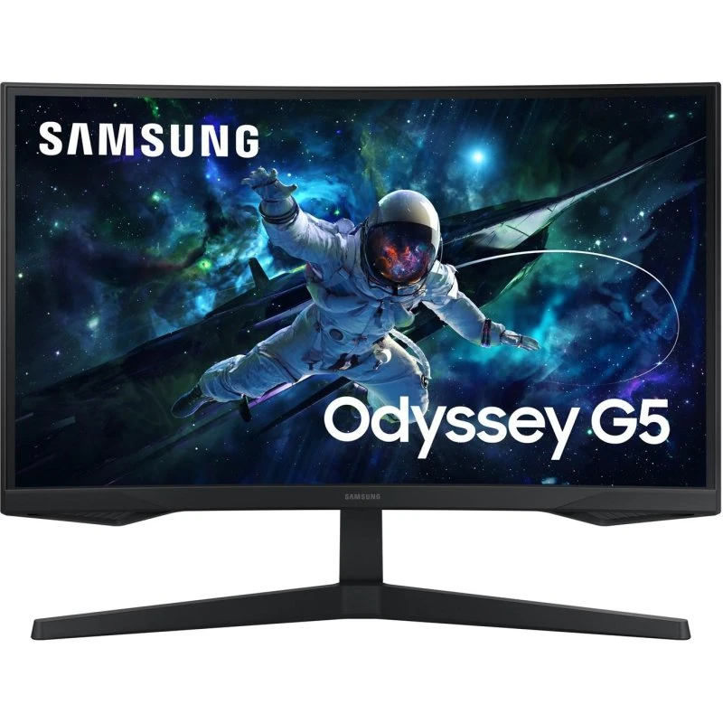 Samsung Odyssey G5 27" buet gaming-skærm 2560x1440, 165 Hz, VA, sort