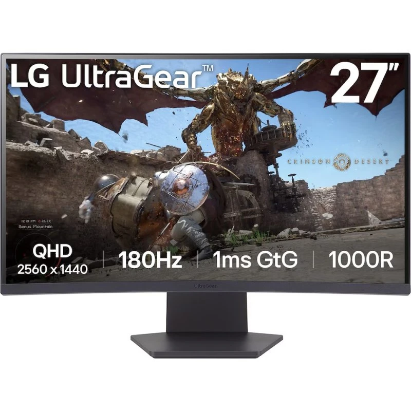 LG UltraGear 27GS60QX-B 27" QHD 180Hz VA-gamingskærm