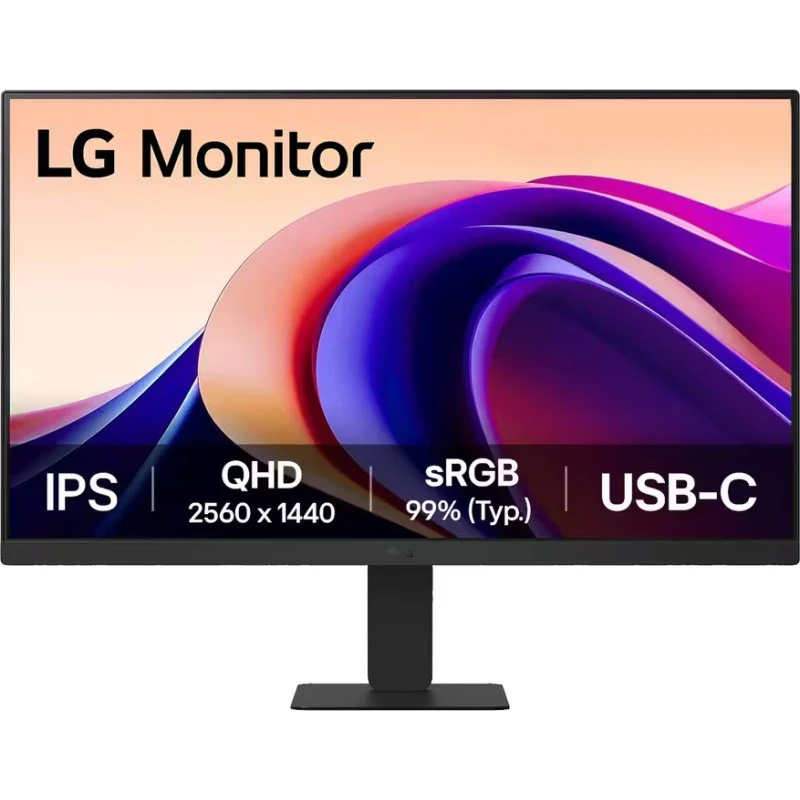 LG 24U631A-B 24" IPS 100Hz QHD Skærm, Sort