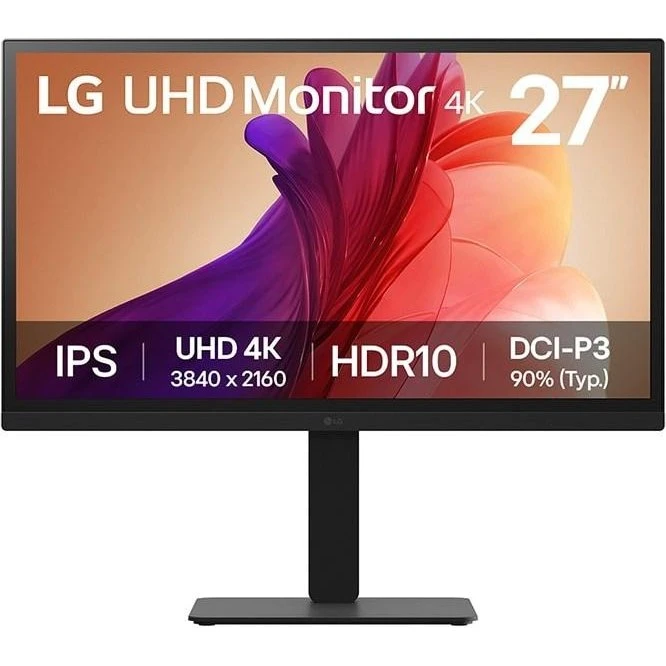LG 27BA45U-B 27" 4K IPS-skærm, sort