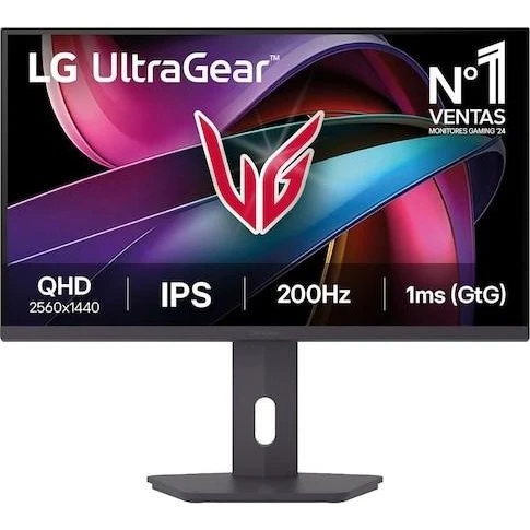 LG UltraGear 27G610A-B 27" QHD 200 Hz IPS gaming-skærm, sort