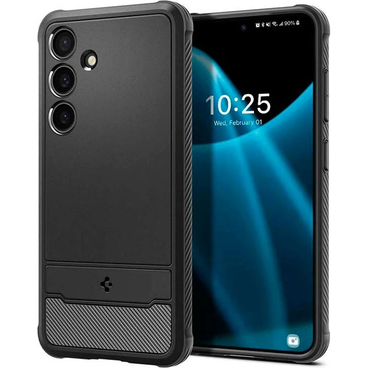 Spigen Rugged Armor Mat Sort til Samsung Galaxy S24