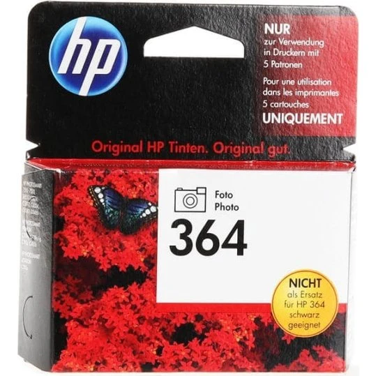 HP 364 Foto Sort Blækpatron CB317EE, 130 sider