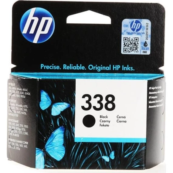 HP 338 Sort Blækpatron, 11 ml, 480 Sider