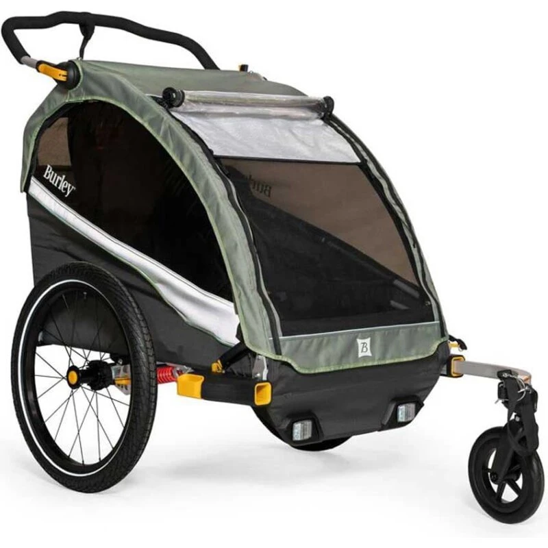 Burley D'Lite X 2-personers trailer, søvfarvet (max 45 kg)