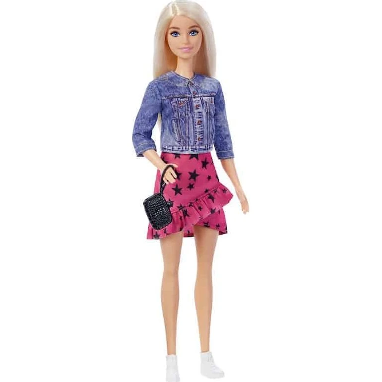 Barbie Core Malibu Doll – Denimjakke med stjerner, 30 cm