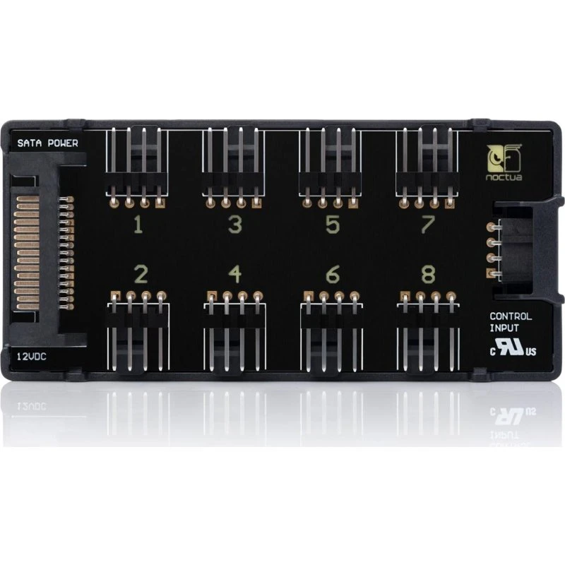 Noctua NA-FH1 8-kanals PWM-blæserhub, sort