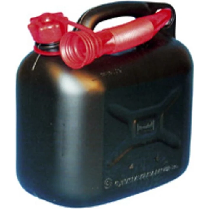 Benzindunk 20 L sort, UN-godkendt med fleksibel hældetud
