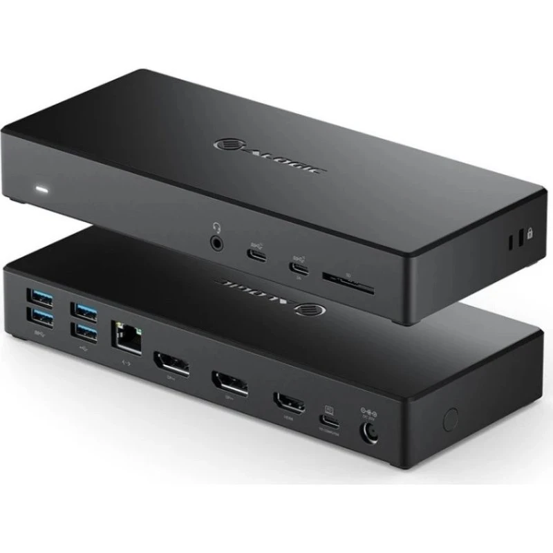 ALOGIC MA3 USB-C Dockingstation, Sort, 3 Skærme, 100W PD