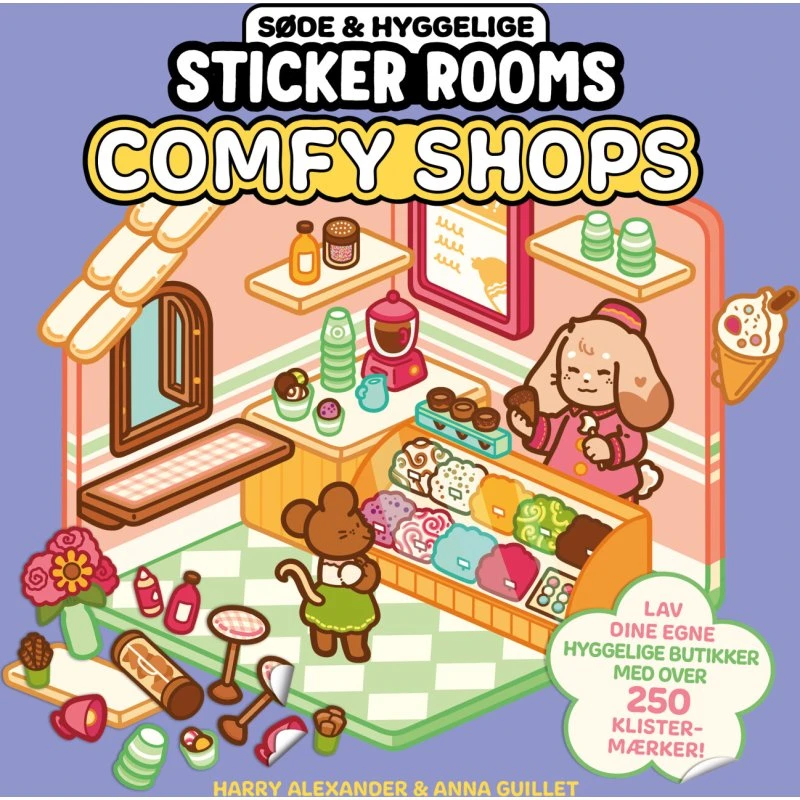 Harry Alexander - Søde og Hyggelige Sticker Rooms, 250+ Klistermærker