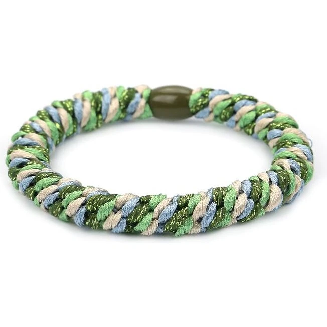 Happy Hårelastik Tidsel - grøn/blå (1 stk)