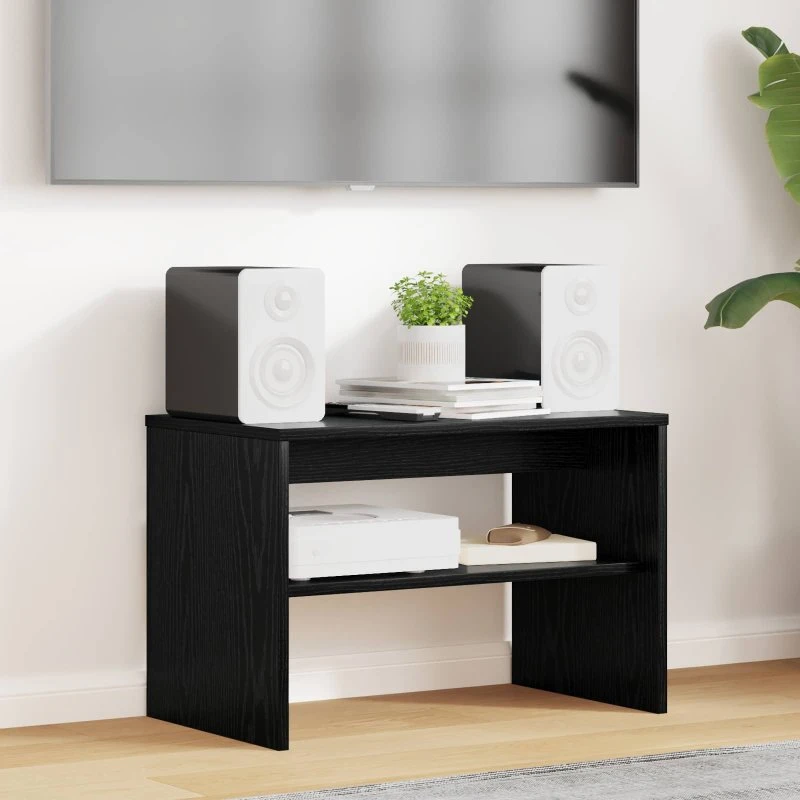 vidaXL TV-skab Sort 60 x 35 x 40 cm Konstrueret træ