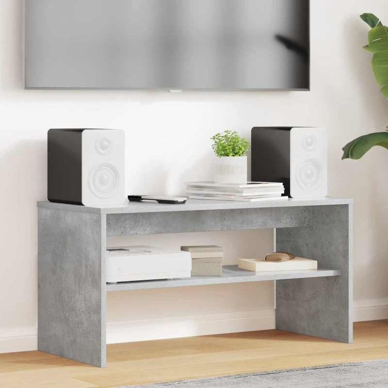 vidaXL TV-skab Beton Grå 80x35x40 cm Konstrueret Træ