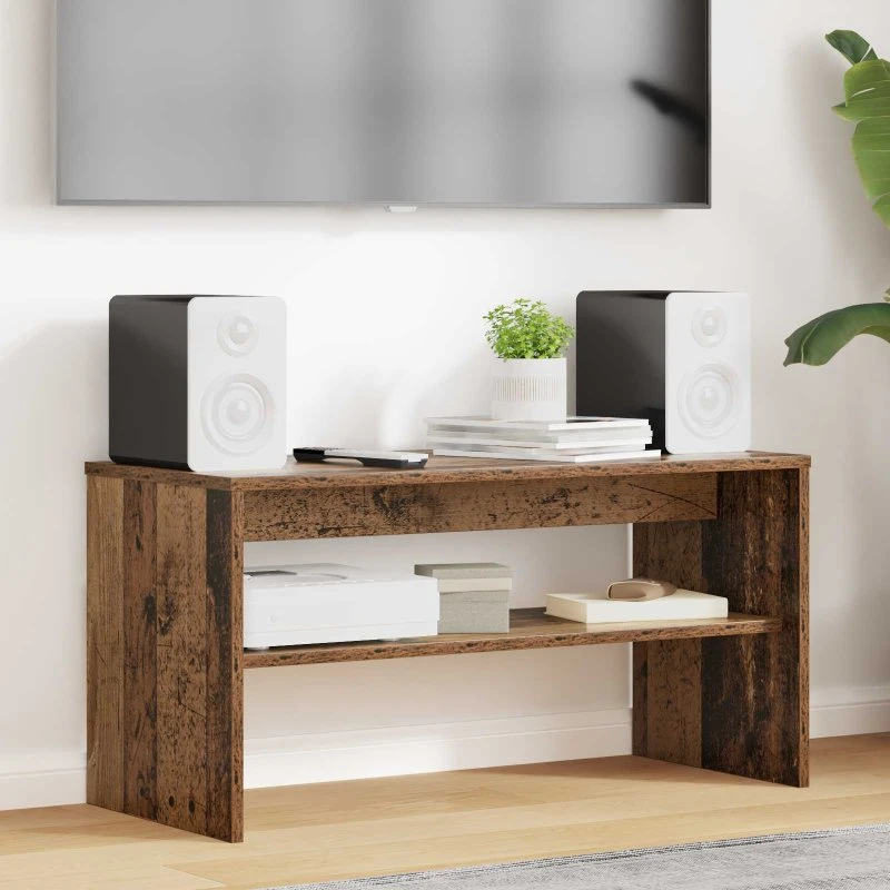 vidaXL TV-skab Gammelt træ 80 x 35 x 40 cm