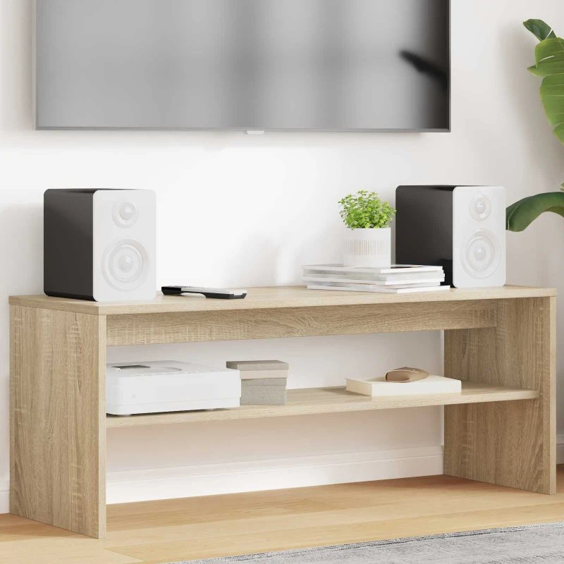 vidaXL TV-skab Sonoma eg 100 x 35 x 40 cm Konstrueret træ
