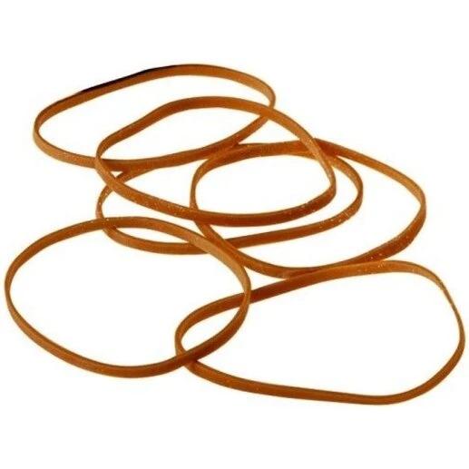 SIAM gummibånd nr. 22 100x1,5 mm natur (500 g / 1185 stk.)