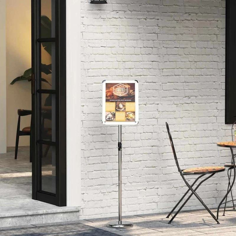vidaXL Messeskærm Sølv 30 x 25 x 128 cm Aluminium