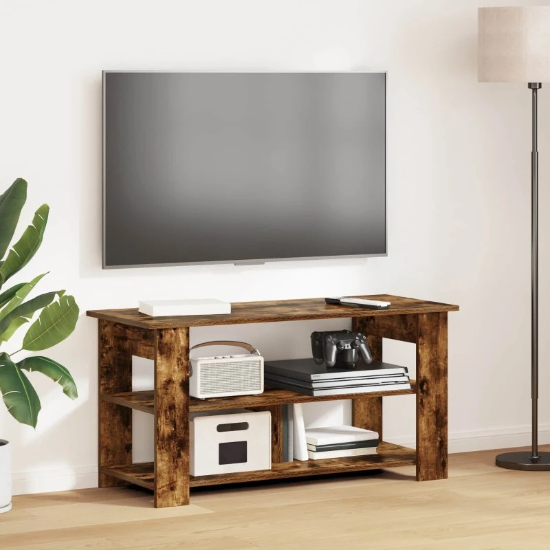 vidaXL Røget eg TV stand 100 x 40 x 50 cm