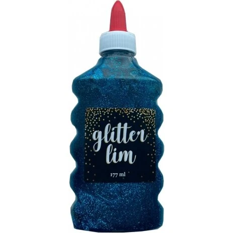 Glitterlim Blå 177 ml