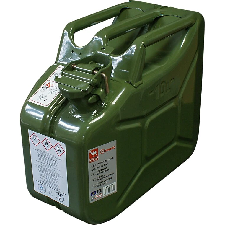 Sprehn Benzindunk Jerry Can 10L – UN-godkendt metaldunk