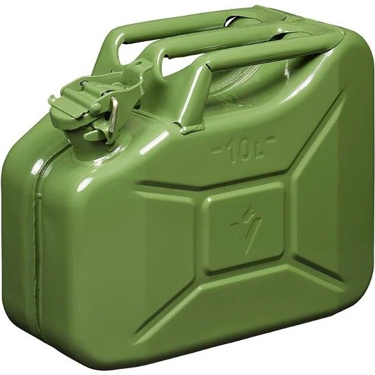ProPlus UN-godkendt 10 L grøn metal benzindunk