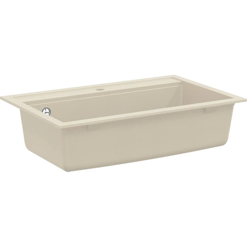vidaXL Vask Beige 795 x 505 mm, 80% kvarts, 20% harpiks