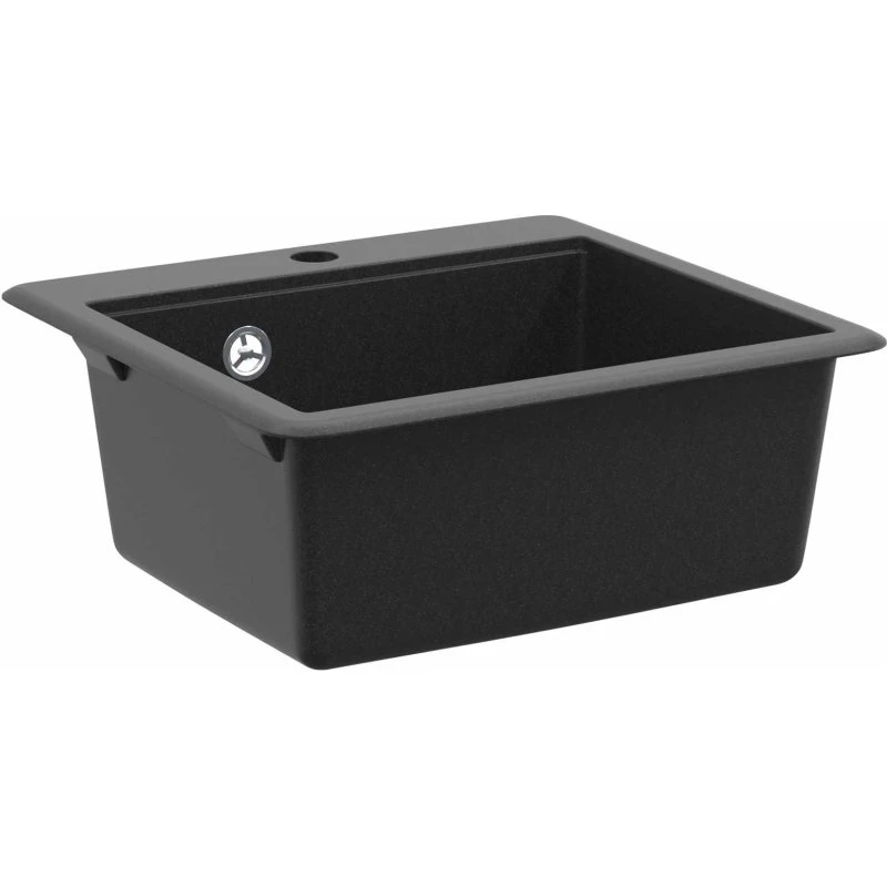 vidaXL Vask Sort 470 x 440 mm Granit